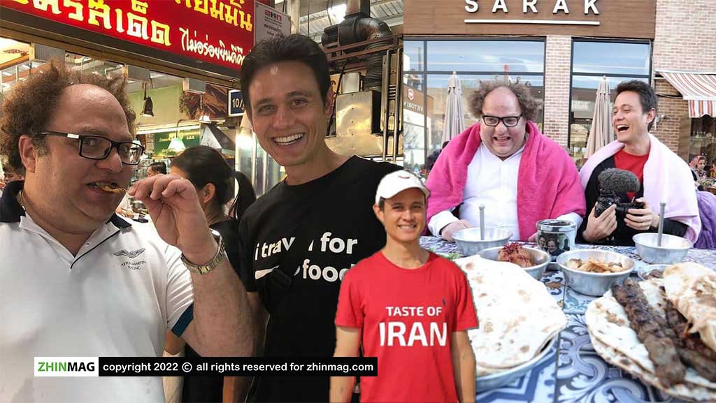 Mark Wiens migrationology and Hamid Sepidnam Iranian Food Vloger